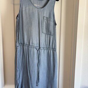 Gap Tencel Tie Waist Dress